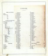 Table of Contents and Index, Alameda County 1878